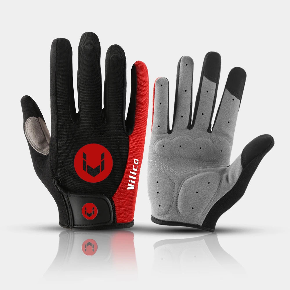 Aadorrah's rain wear outdoor cycling windproof and cold proof motorcycle electric bike full finger touch screen anti slip gloves
