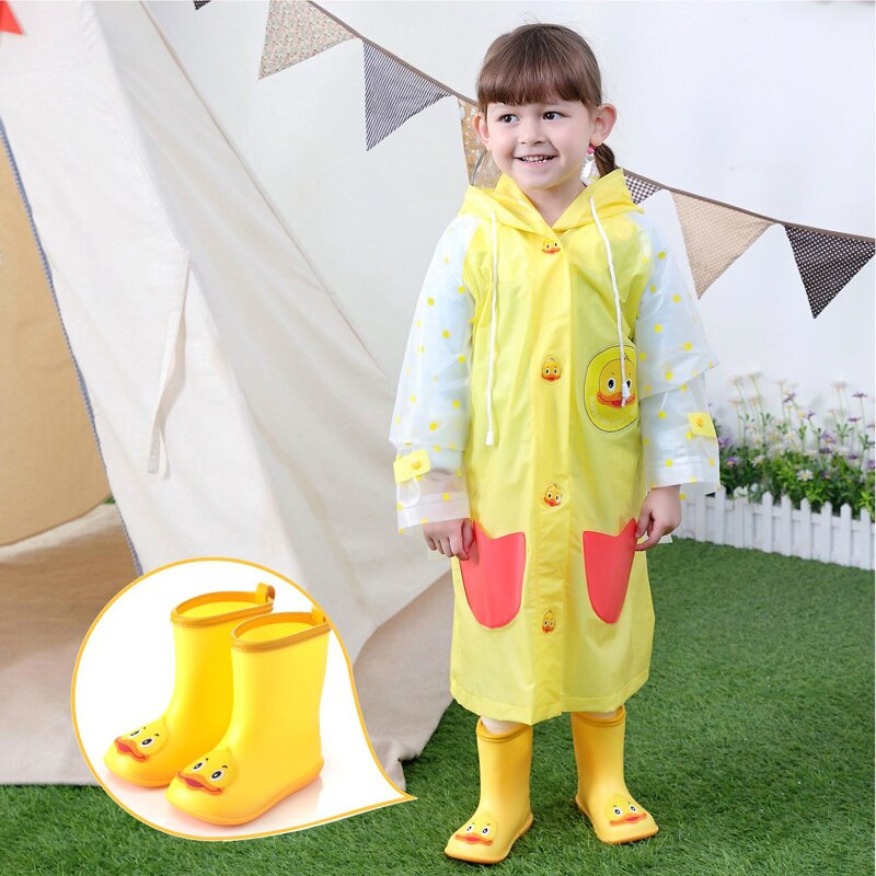 KushyShoo Classic Children's Shoes PVC Rubber Kids Baby Cartoon Shoes Water Shoes Waterproof Rain Boots Toddler Girl Rainboots