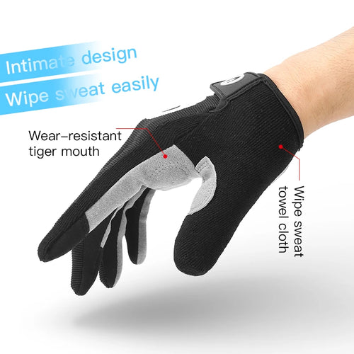 Aadorrah's rain wear outdoor cycling windproof and cold proof motorcycle electric bike full finger touch screen anti slip gloves