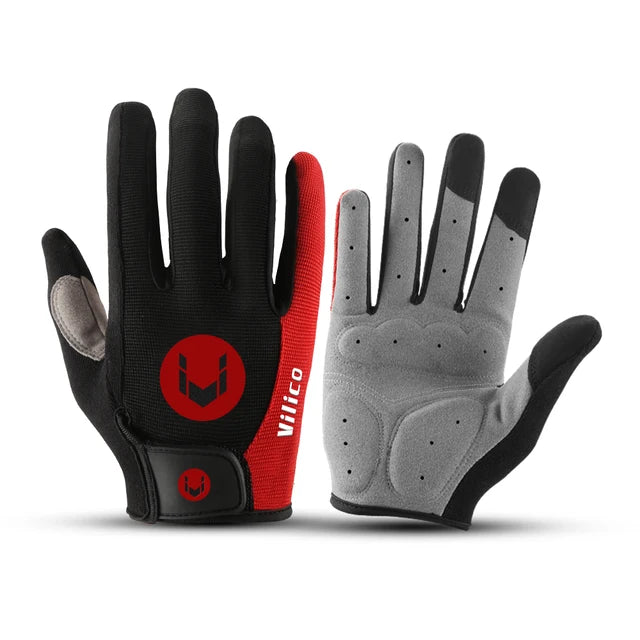 Aadorrah's rain wear outdoor cycling windproof and cold proof motorcycle electric bike full finger touch screen anti slip gloves