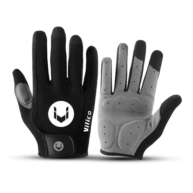 Aadorrah's rain wear outdoor cycling windproof and cold proof motorcycle electric bike full finger touch screen anti slip gloves