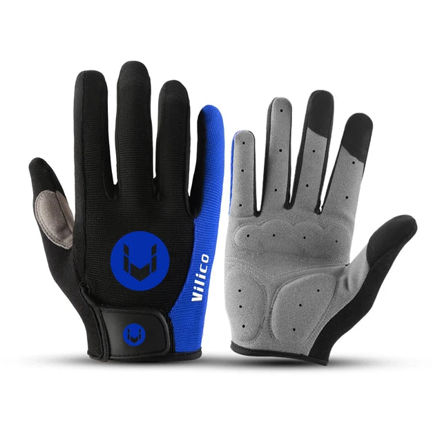 Aadorrah's rain wear outdoor cycling windproof and cold proof motorcycle electric bike full finger touch screen anti slip gloves