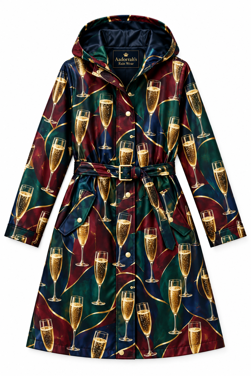 Aadorrah's Rain Wear Logo Flat Lay