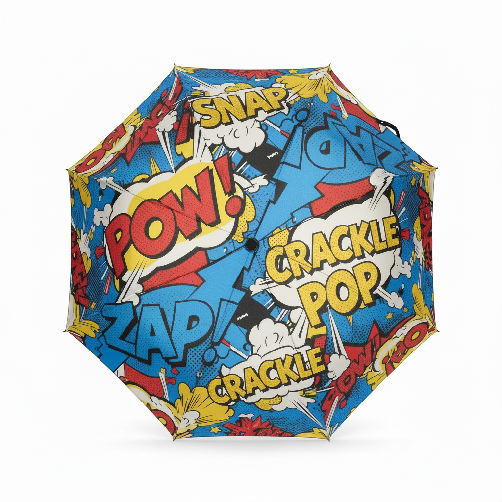 Comic Book Umbrella – Snap Crackle Pop