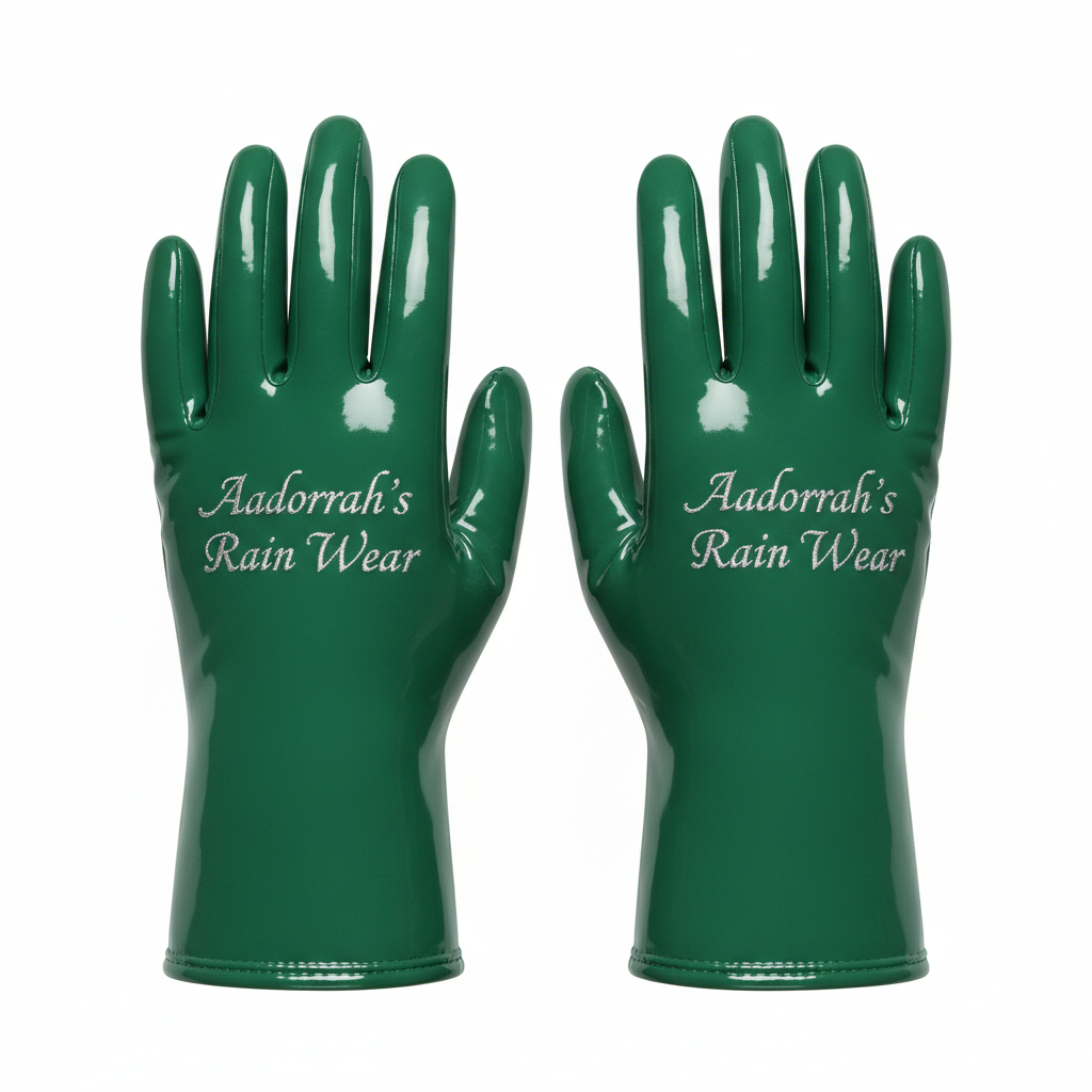 Forest Green Rain Gloves