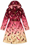 High Heels & Lipstick Ombré Coat - Logo Bottom Flat Lay