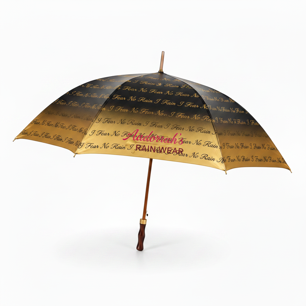 I Fear No Rain Allover Print Umbrella