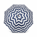 Chevron Umbrella Navy Blue and White