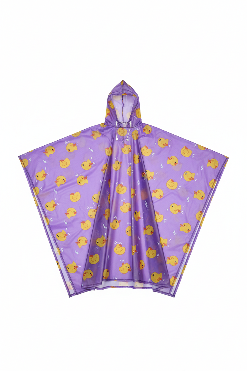 Still Dry Ducks Graphic Poncho