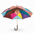 Rose Collection Umbrella - Multi-Color with gold trim
