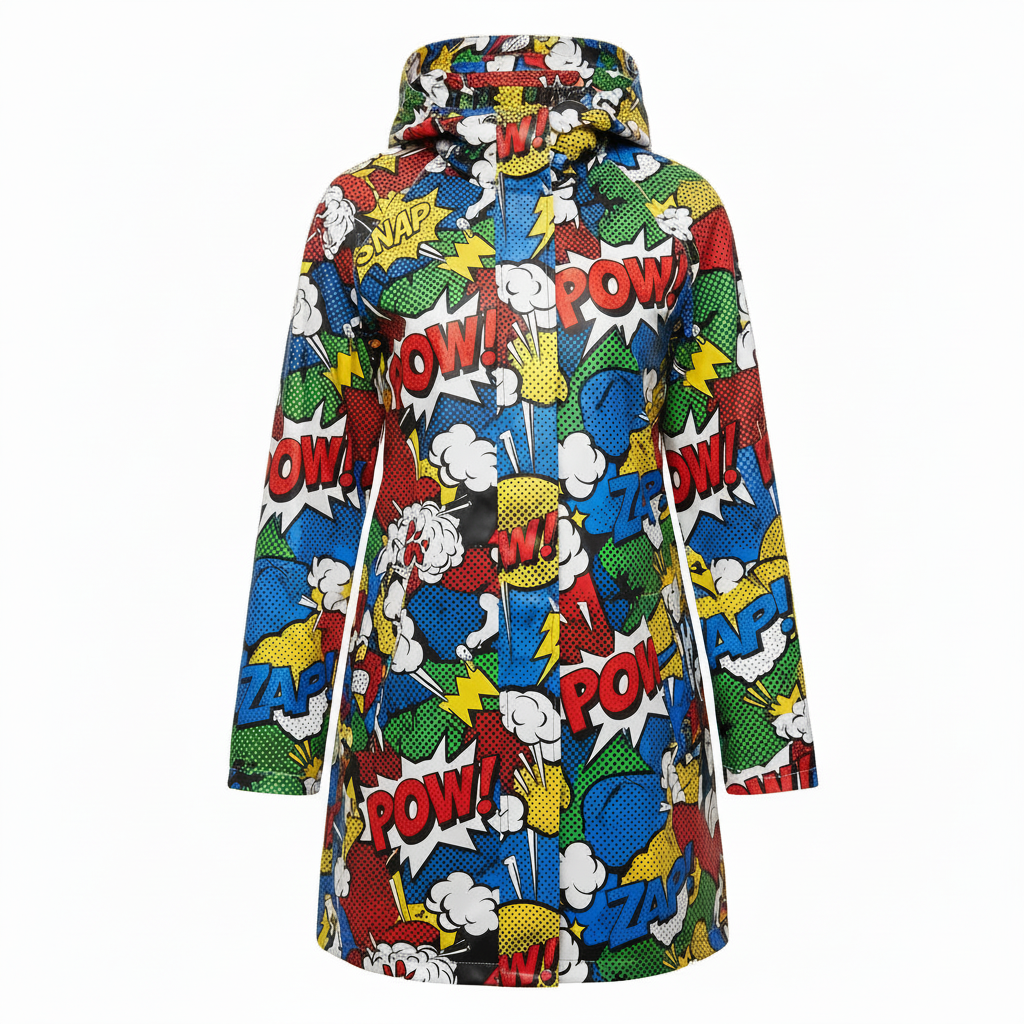 Comic Book Rain Coat Snap Crackle Pop