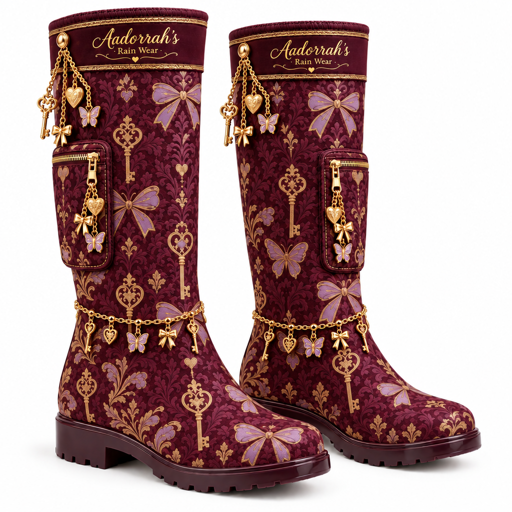 Lucky Charm Rain Boots - Ankle Charm Chain