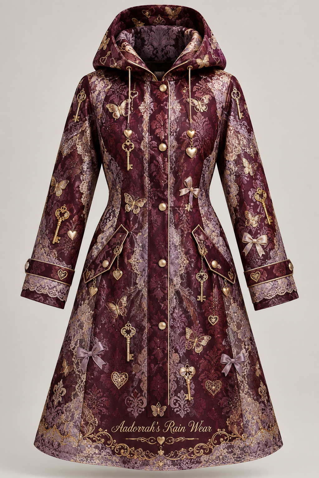 Lucky Charm Rain Coat - Ghost Mannequin