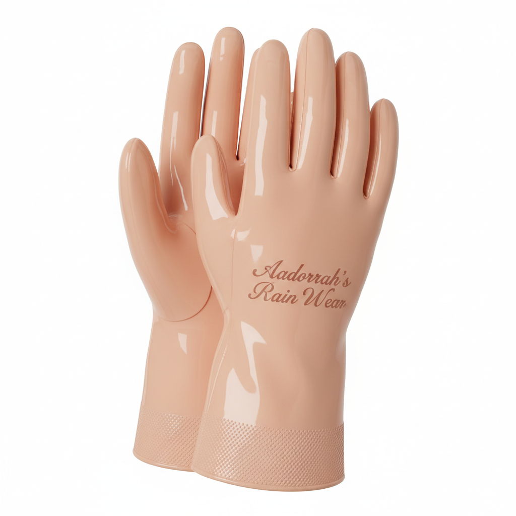 Peach Rain Gloves