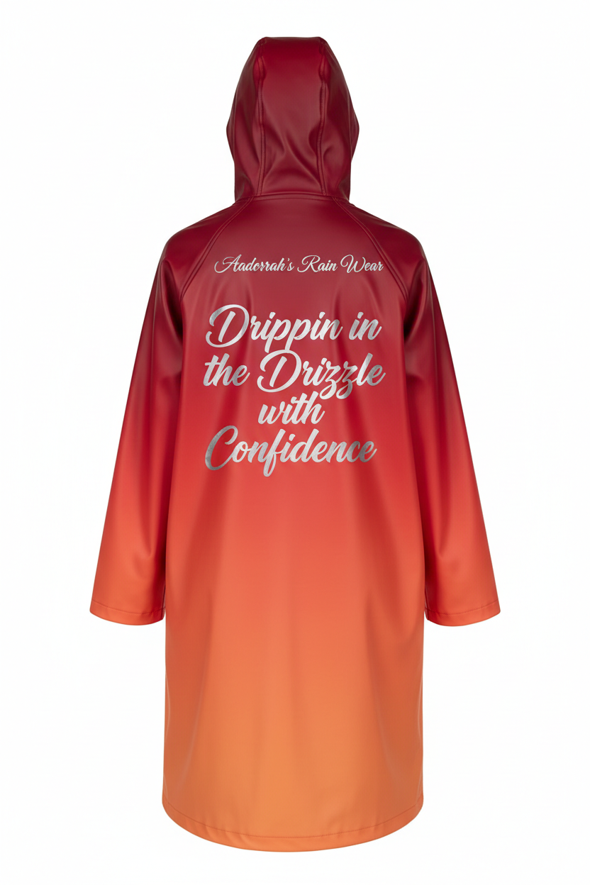 Red-Coral Ombré Coat