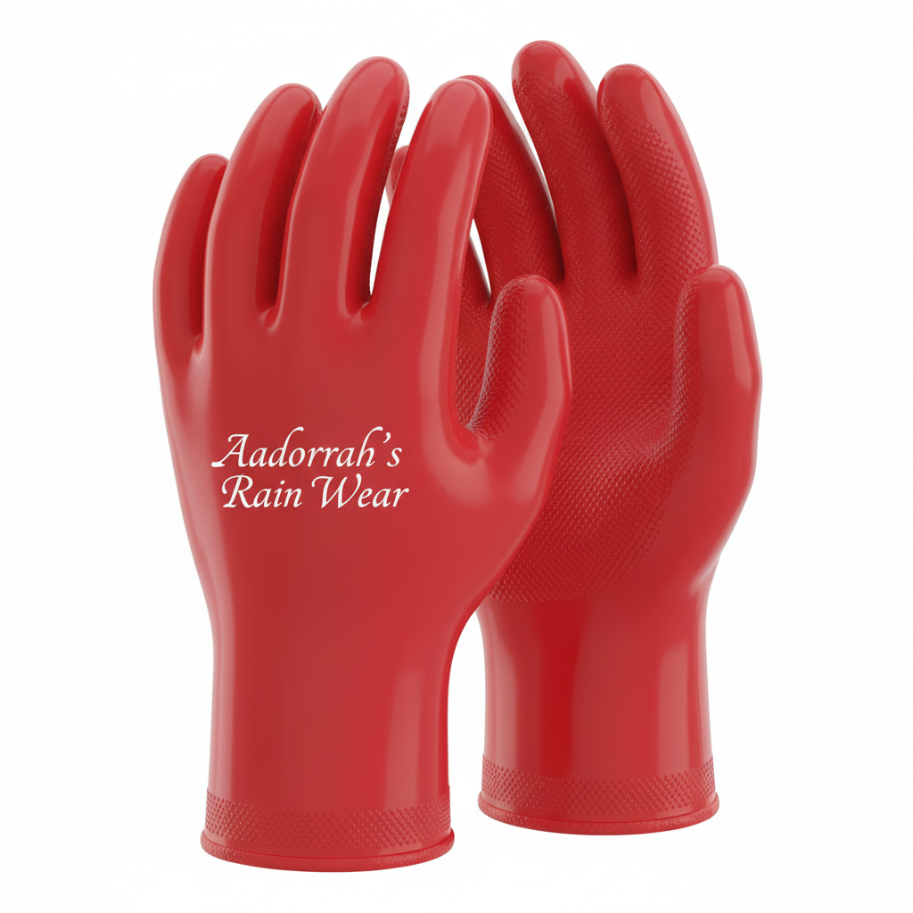 Red Rain Gloves