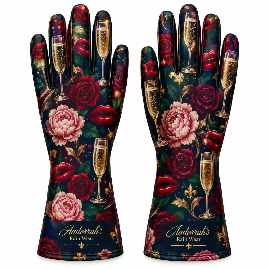 Single and Ready to Mingle Rain Gloves - Jewel Tones