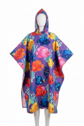 Still Dry Colorful Fish Graphic Poncho