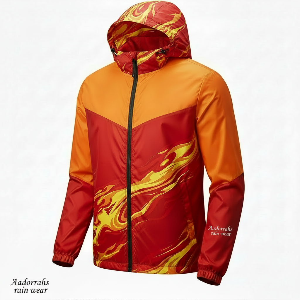 Still Dry Flame Windbreaker - Red Hood