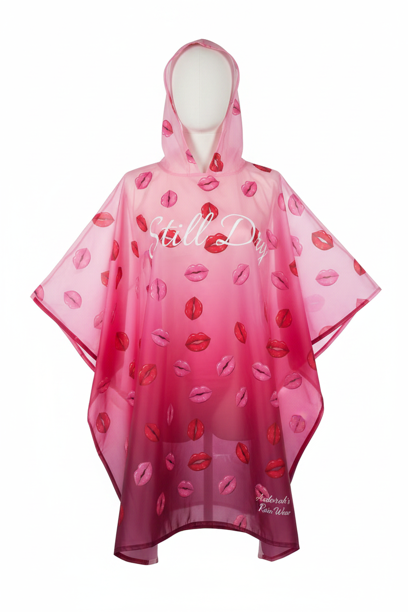Still Dry Graphic Poncho
