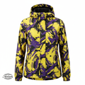 Yellow Black Purple Windbreaker