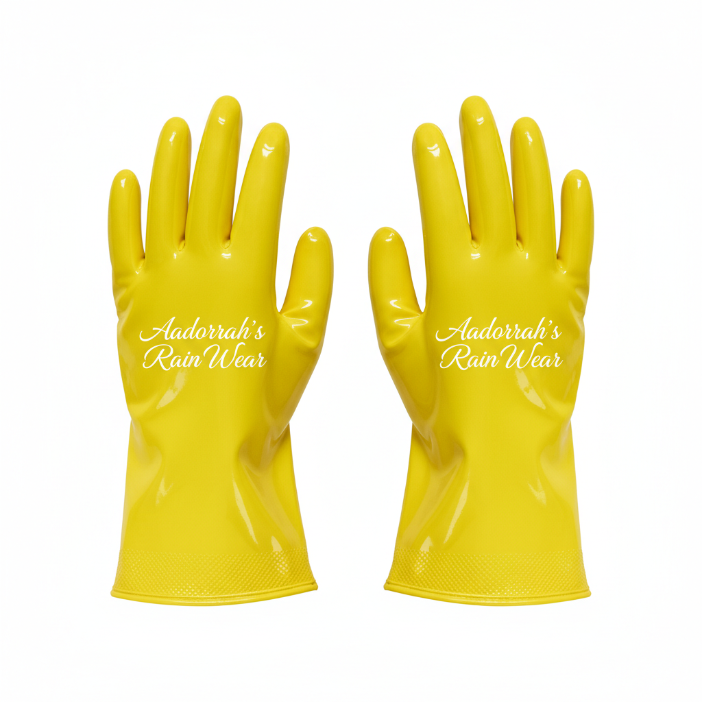 Yellow Rain Gloves